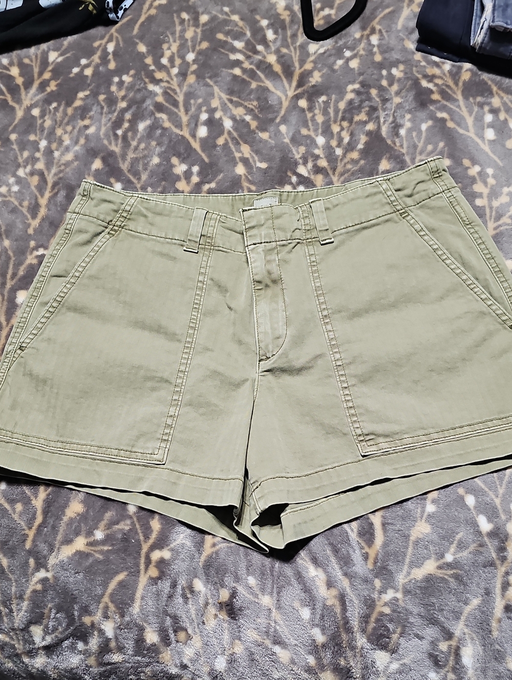 GAP Olive Green Utility Bermuda Shorts